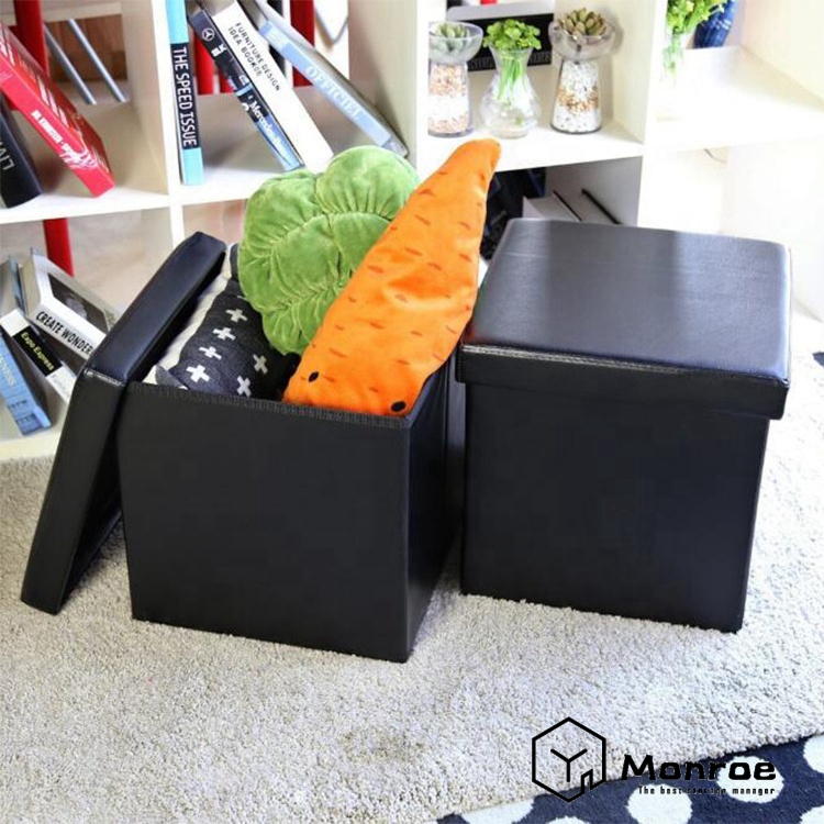 Fresh Home Elements Ottoman, getufteter 15-Zoll-Aufbewahrungswürfel aus