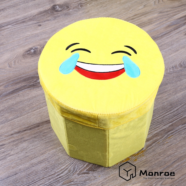 Flanell Emoji Klapphocker - Kaufen Sie faltbare Aufbewahrungshocker