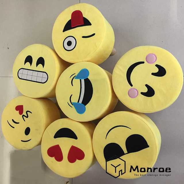 Neue Muster rosa Blumen drucken Holz stapelbar Schuh Hocker Ottomane