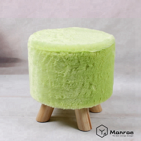 Neue stilvolle Wohnkultur Fuß Hocker Runde anpassbare Muster Flanell