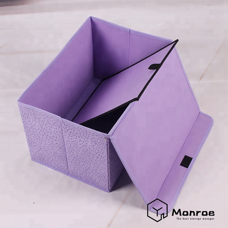 Neue Ankunft lila Druck Unterwäsche faltbare Aufbewahrungsbox mit