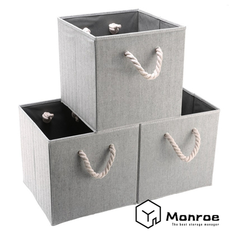 Hochwertige Würfel Leinen Aufbewahrungsbox faltbare Aufbewahrungsbox