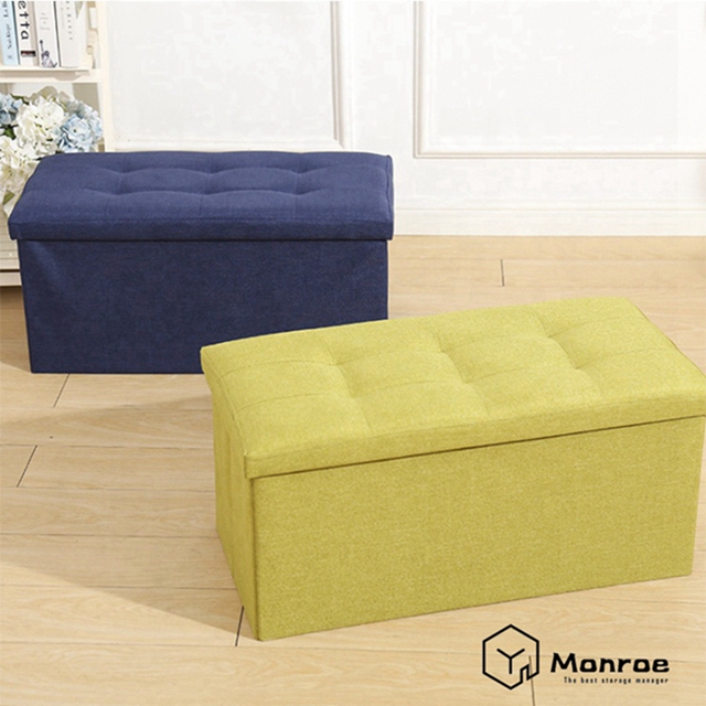 Fabric Storage Ottoman Bench - Zusammenklappbare Bank mit Bezug