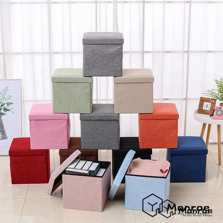 Multifunktionale blaue reine Farbe Quadrat Wohnmöbel Hocker - Kaufen