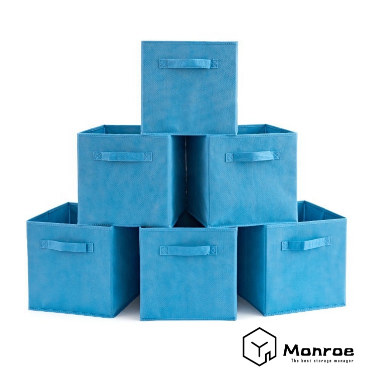 Aufbewahrungskörbe für Regale, Organizer aus Stoff mit Griffen für den