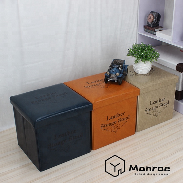 Hochwertige Haushaltsgegenstände Wohnzimmer faltbare Leder quadratische